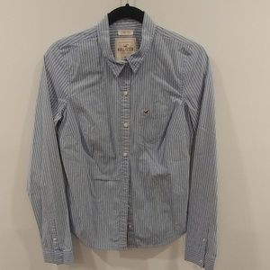 Hollister button down shirt.